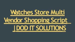 w a tches store multi
