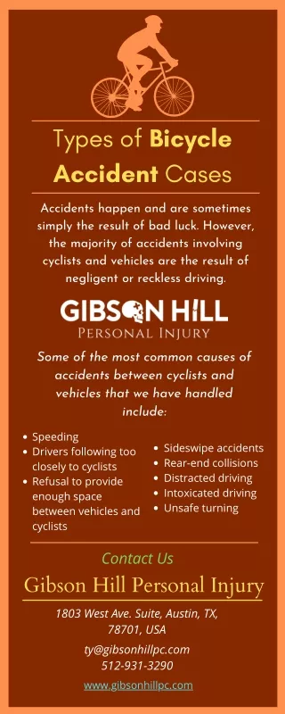 Types of Bicycle Accident Cases