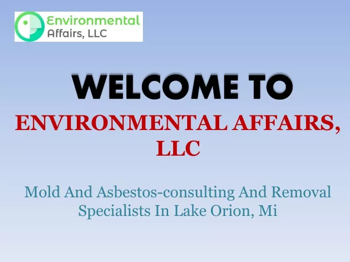 welcome to environmental affairs llc