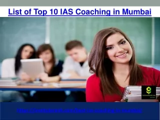 List of Top 10 IAS Coaching in Mumbai