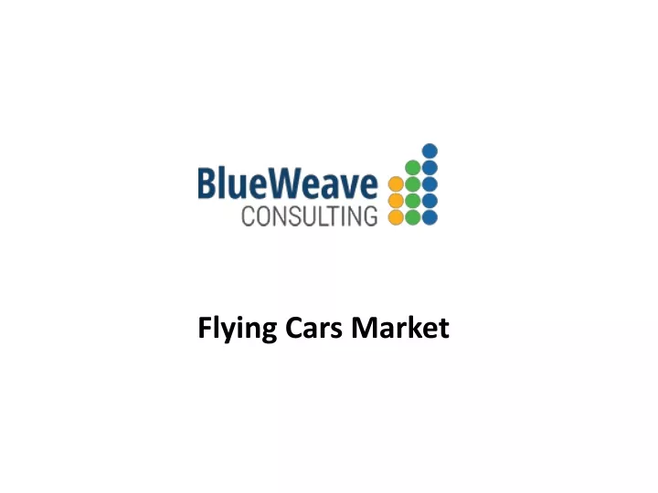 flying cars market