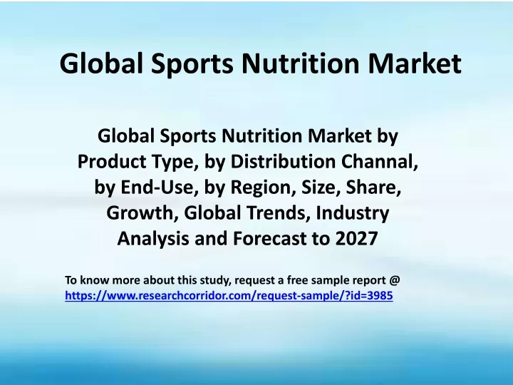 global sports nutrition market