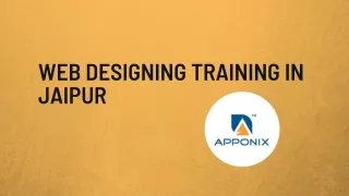 Web Designing Training in Jaipur