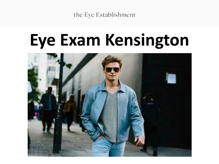 eye exam kensington