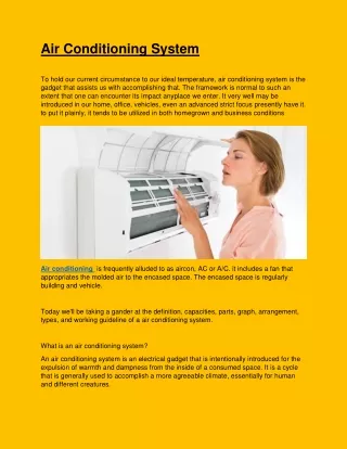 air conditioning system