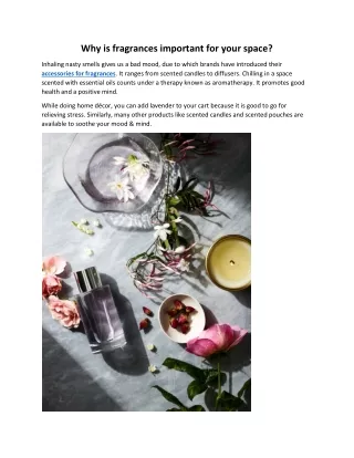 Why is fragrances important for your space-converted
