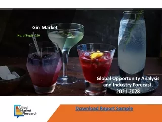 Gin Market: Future Forecast Indicates Impressive Growth Rate