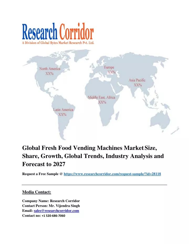 global fresh food vending machines market size