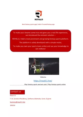 Best fantasy sports app