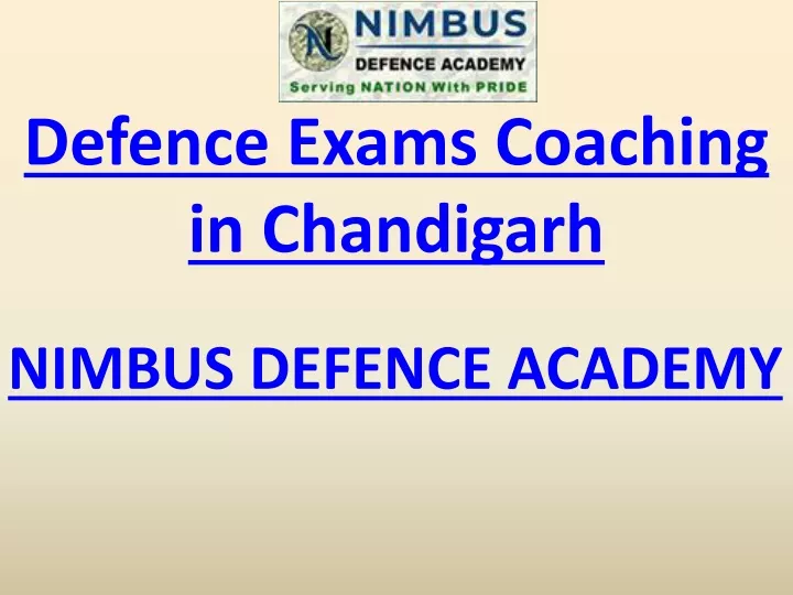 defence exams coaching in chandigarh