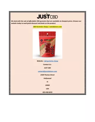 we deal with the sale of affordable cbd gummies