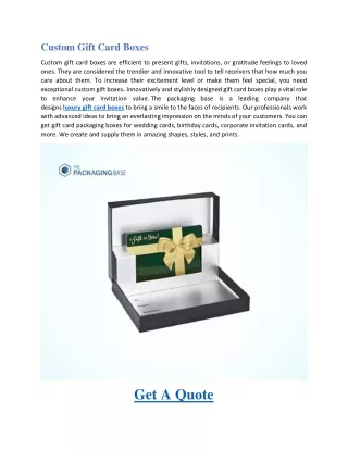custom gift card boxes