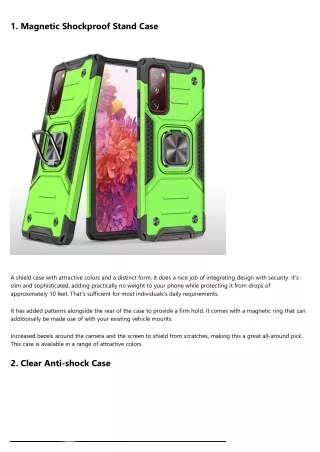 A Detailed Lineup Of Samsung Galaxy S20 Ultra Case