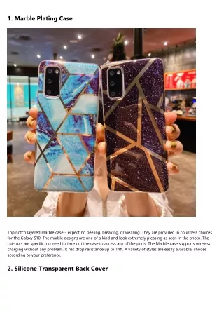 1 marble plating case