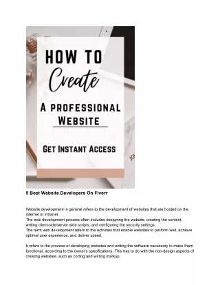 How To Create A Professional Website To Optimize Your Business
