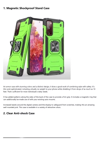 The Best Article To Choosing S20 Plus Phone Case