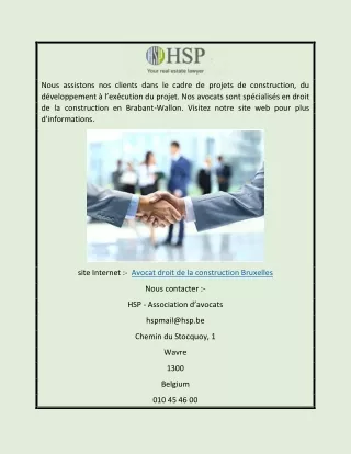 nous assistons nos clients dans le cadre