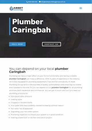 Plumber Caringbah