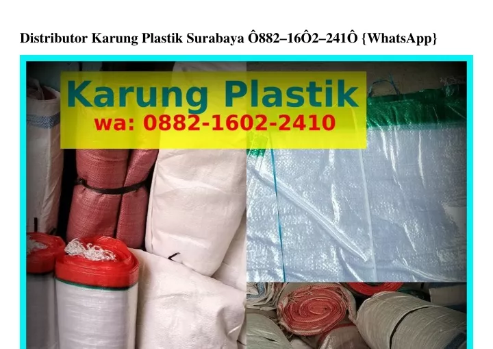 distributor karung plastik surabaya