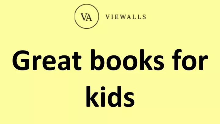great books for kids