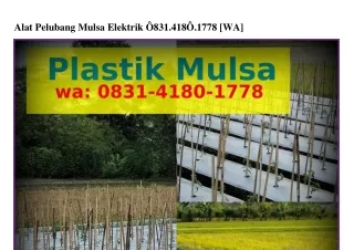 Alat Pelubang Mulsa Elektrik O831 418O 1778 (WA)