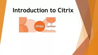 introduction to citrix