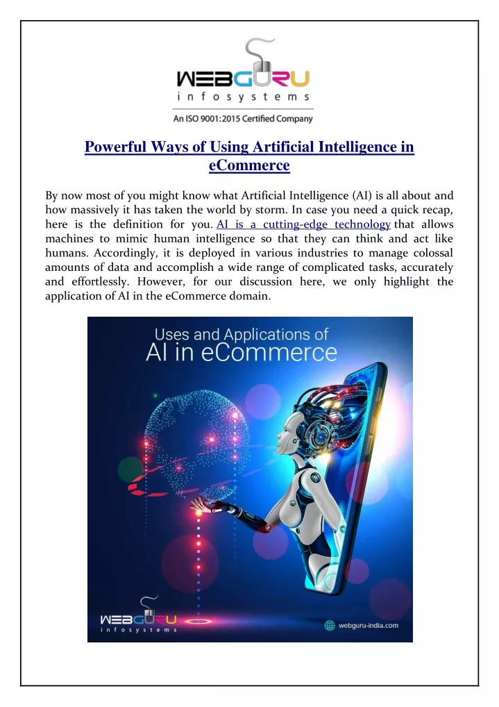 powerful ways of using artificial intelligence