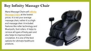 Buy Infinity Massage Chair Online