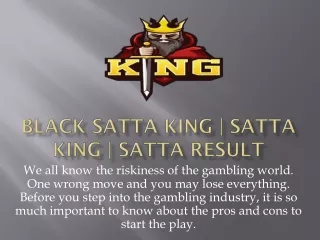 You can become rich by playing satta king game