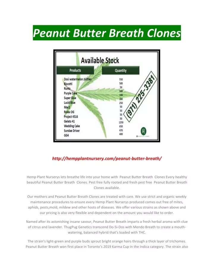 peanut butter breath clones