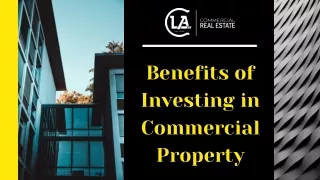 Benefits Of Investing in Commercial Property