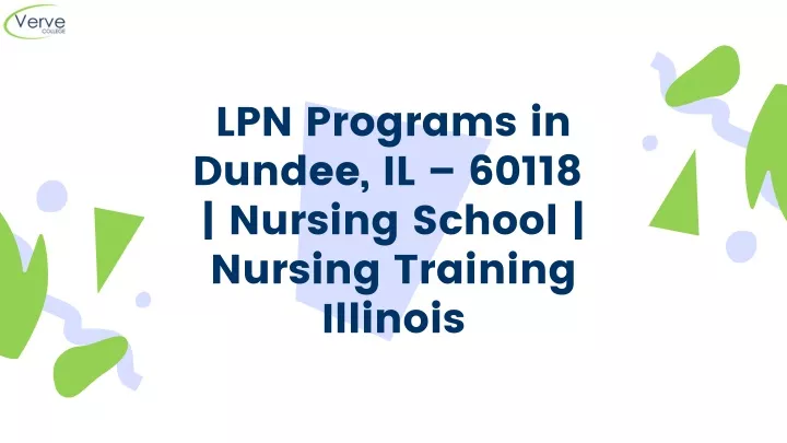 lpn programs in dundee il 60118 nursing school