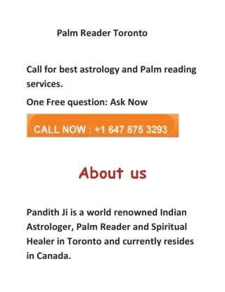 Palm Reader Toronto