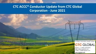 ACCC® Conductor Update from CTC Global Corporation - June 2021