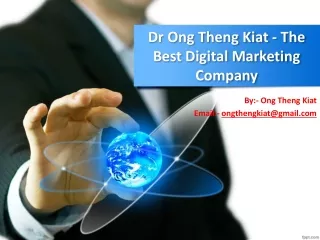 Ong Teng Kiat Is A Full In Experienced Digital Marketing Master