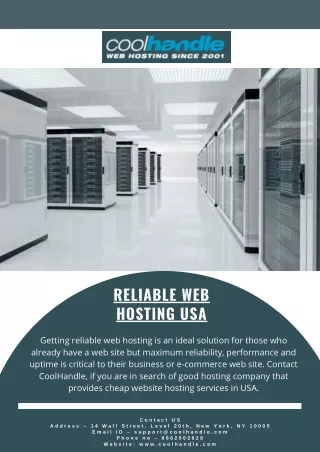 reliable web hosting usa
