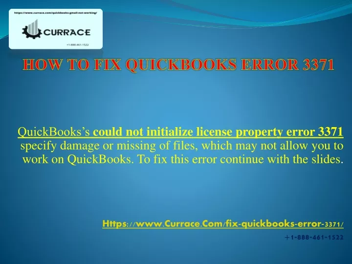 how to fix quickbooks error 3371