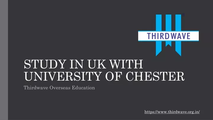 study in uk with university of chester