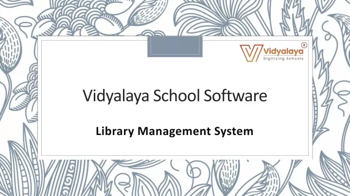 vidyalaya school software