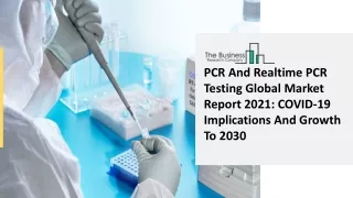 pcr and realtime pcr testing global market report