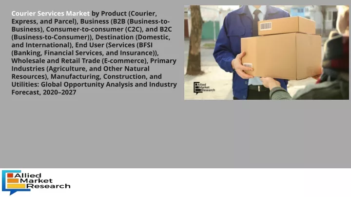 courier services market by product courier