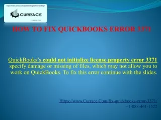 how to fix quickbooks error 3371