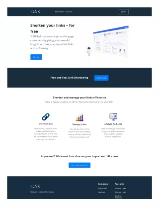 XLNK - Free and Fast Link Shortening