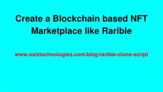 Blockchain NFT Marketplace like Rarible - Osiz Technologies