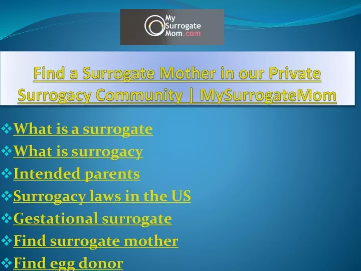 find a surrogate mother in our private surrogacy community mysurrogatemom
