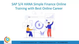 SAP S4 HANA Simple Finance PPT