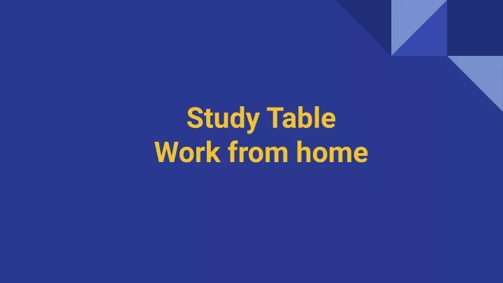 study table work from home