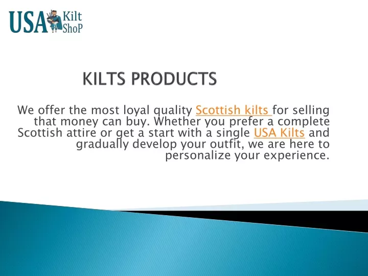 kilts products