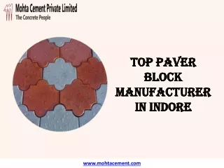 Top Paver Block Manufacturer in Indore
