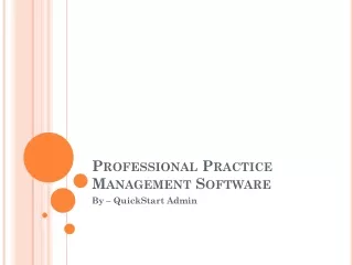 professional practice management software